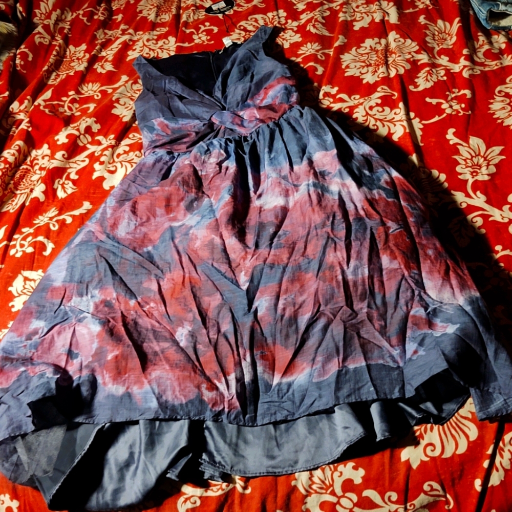 Lela Rose women's springtime watercolor dress